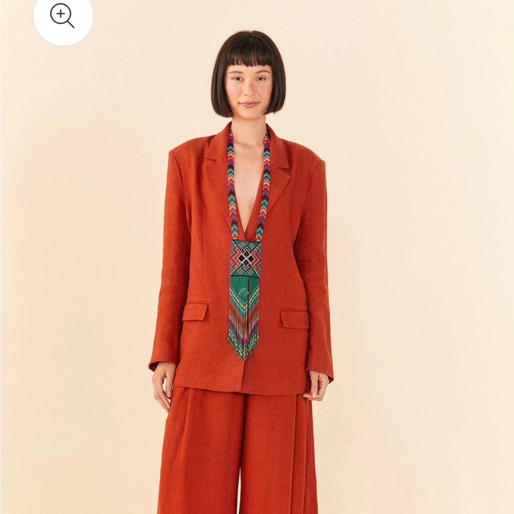 FARM Rio Orange Blazer